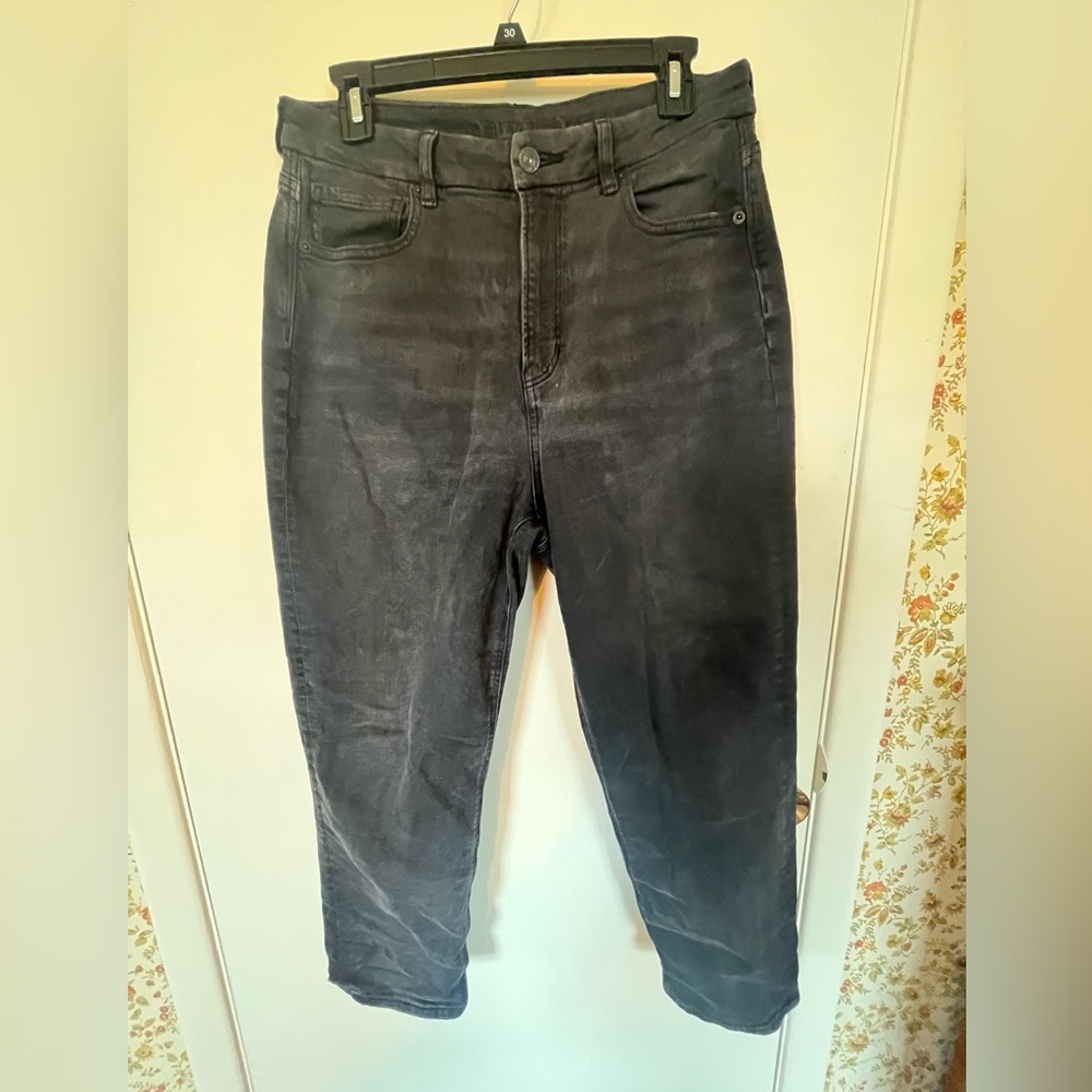 American eagle size 10 short black jeans